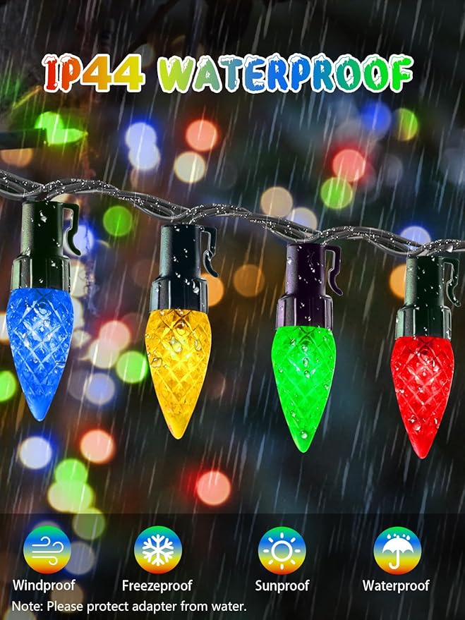 240 LED 78FT C6 Christmas String Lights, Super Long Christmas Lights Outdoor Indoor with 13 Modes & Timer, Waterproof Fairy Twinkle Light Plug in for Tree Garden Party Xmas Decorations (Multicolor)