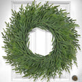 26 Inch Christmas Wreaths for Front Door Real Touch Large Xmas Winter Pine Cedar Wreaths for Windows Outdoor Indoor Christmas Holiday Home Yard Farmhouse Wall Front Door Porch Hanging Decor Clearance