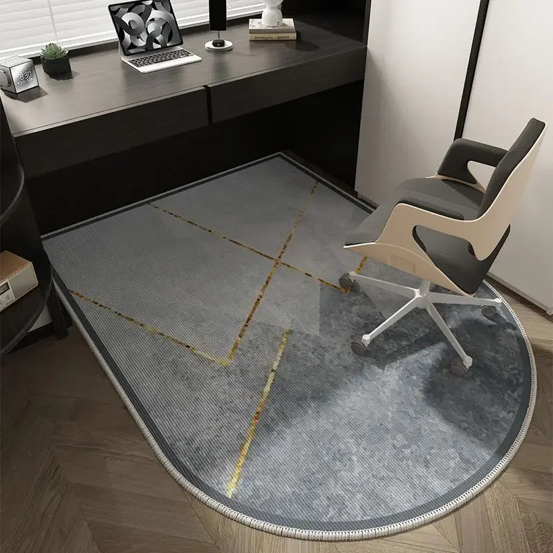VIKAMA Computer Chair Floor Mat Luxury Office Computer Swivel Chair Floor Mat Bedroom Dresser Carpet Home Decor Hall Door Carpet
