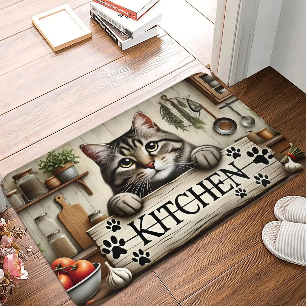 KittenThemed Door Mat Is Anti Slip and EasyTo Clean Home Decorations Can Be Placed At The Entrance of The Bathroom or Bedroom
