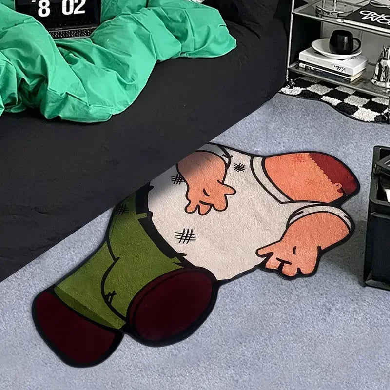 VIKAMA Anime Character Rug Soft Non-Slip Bedroom & Study Entrance Mat Essential Rug For Anime Enthusiasts Home Decor