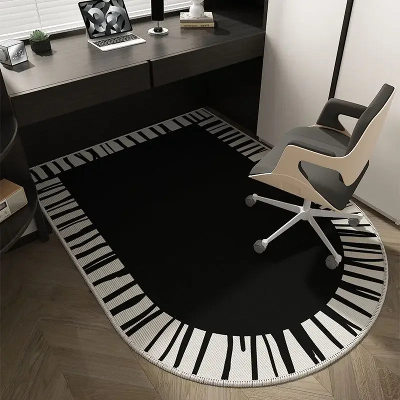 VIKAMA Computer Chair Floor Mat Luxury Office Computer Swivel Chair Floor Mat Bedroom Dresser Carpet Home Decor Hall Door Carpet