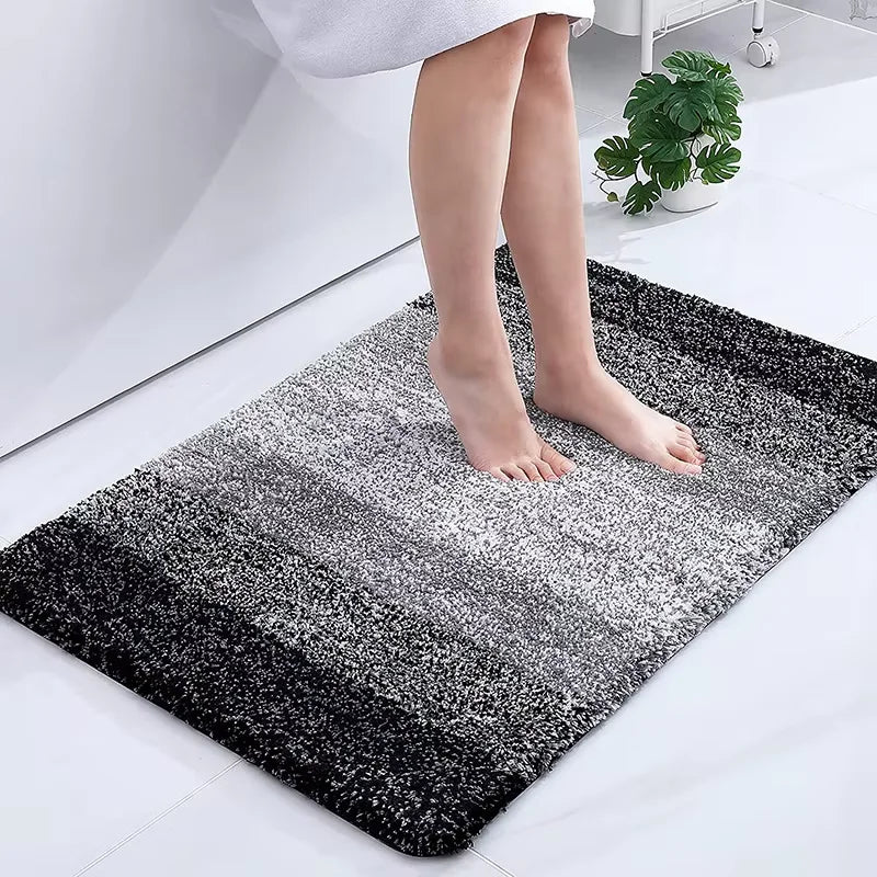 VIKAMA Imitation Cashmere Carpet Long Hair Absorbent Mat Bathroom Mat Soft Floor Mat Simple Living Room Rug For Bedroom Home Dec